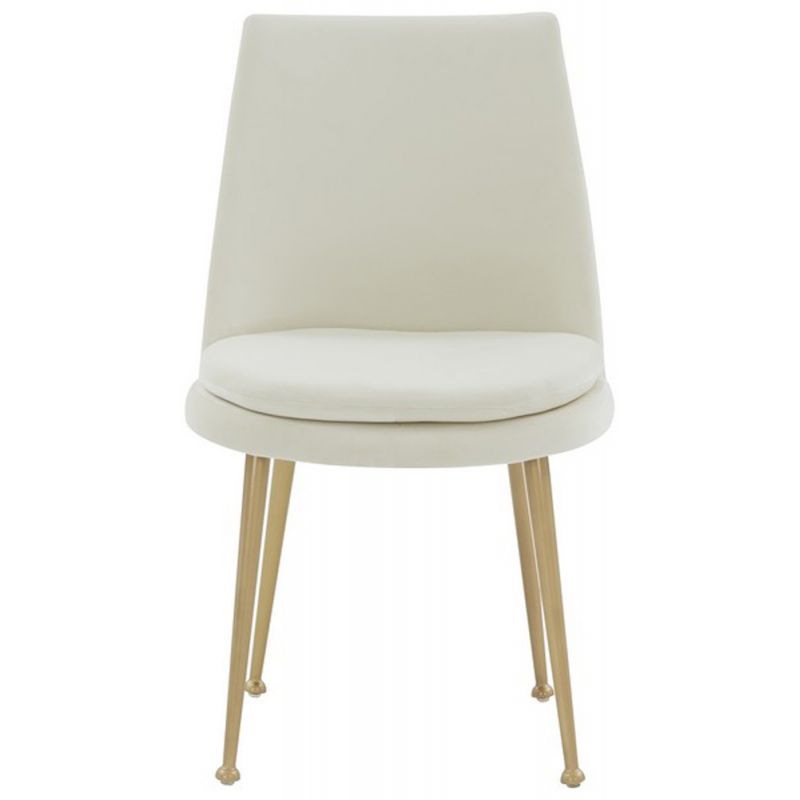 Safavieh - Couture - Rynaldo Upholstered Dining Chair - Creme - Gold - SFV4812C