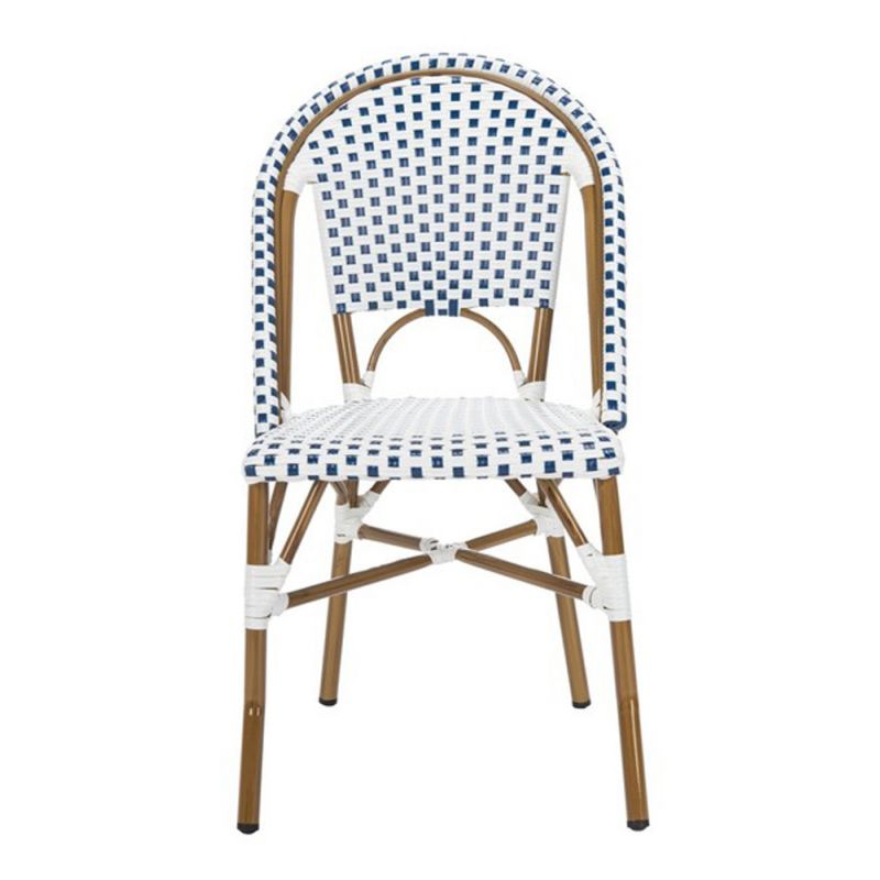 Safavieh - Salcha Side Chair - Blue - White  (Set of 2) - FOX5210A-SET2