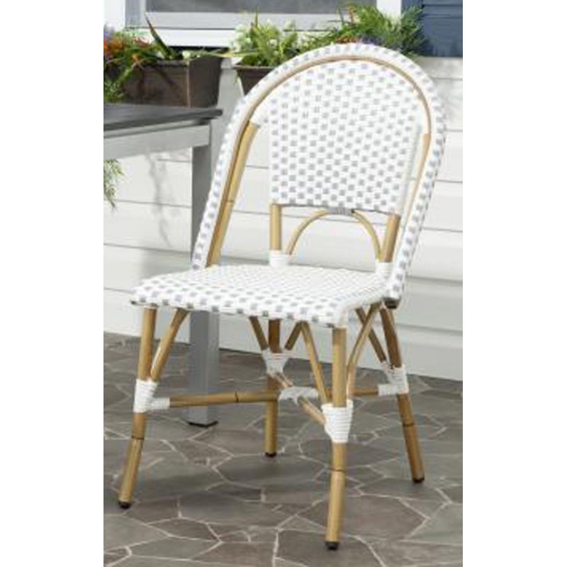 Safavieh - Salcha Side Chair - Grey - White  (Set of 2) - FOX5210B-SET2