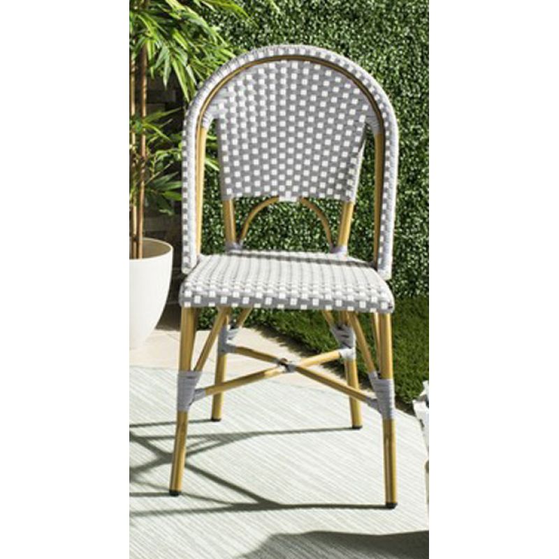 Safavieh - Salcha Side Chair - Grey - White  (Set of 2) - FOX5210G-SET2