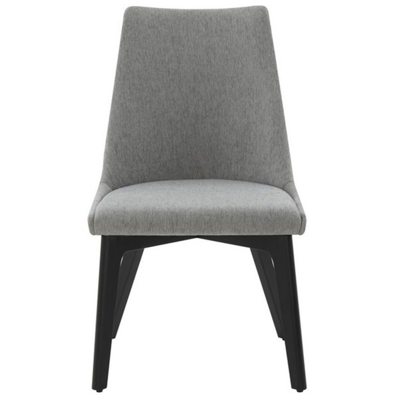 Safavieh - Couture - Sandralynn Linen Dining Chair - Grey - Black - SFV5059B