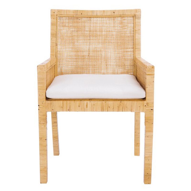 Safavieh - Sarai Accent Chair W/ Cushion - White - Natural - ACH6520A