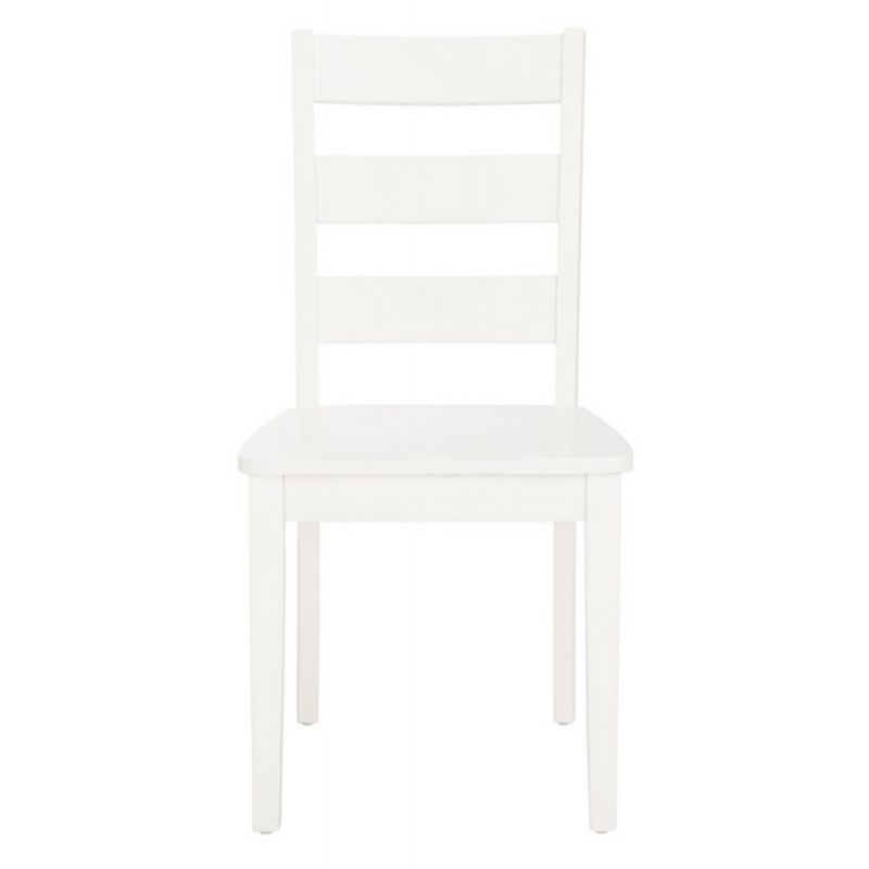 Safavieh - Silio Ladder Back Dining Chair - White  (Set of 2) - DCH9213B-SET2