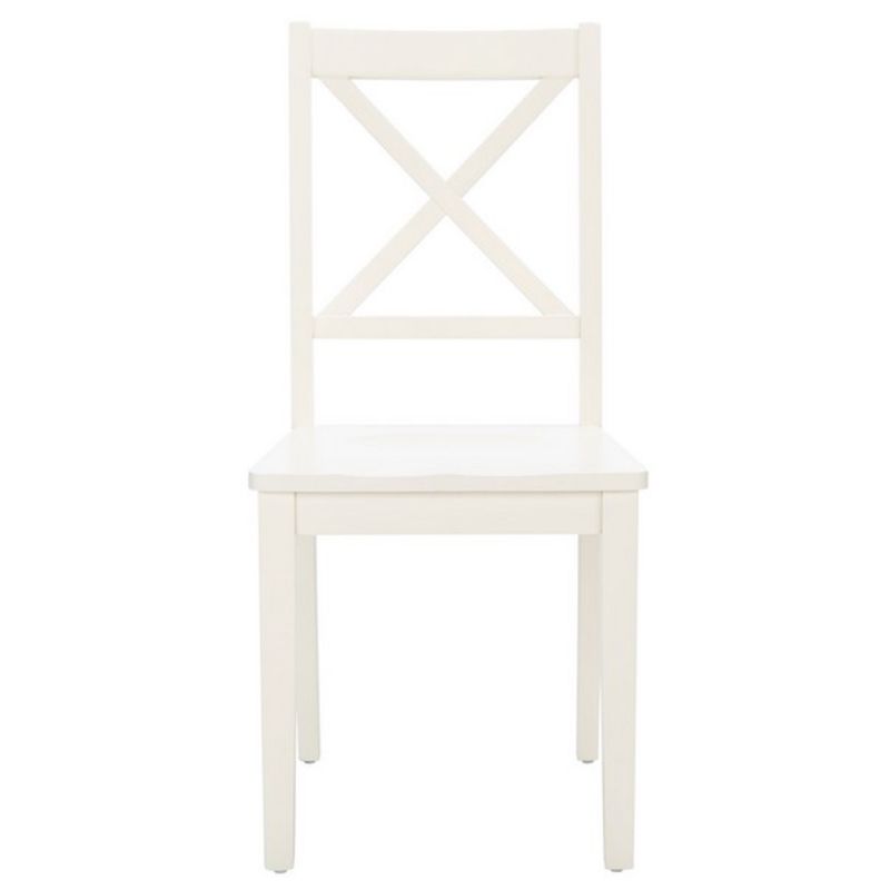Safavieh - Silio X-Back Dining Chair - White  (Set of 2) - DCH9214B-SET2