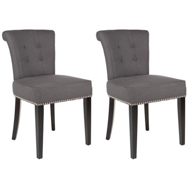 Safavieh - Sinclair Ring Chair - Grey  (Set of 2) - MCR4705A-SET2