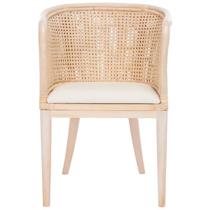 Safavieh - Sistine Arm Chair W/ Cushion - Natural - White Washed - SEA4020A