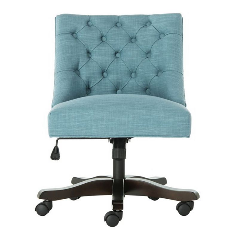 Safavieh - Soho Tufted Swivel Desk Chair - Light Blue - MCR1030E