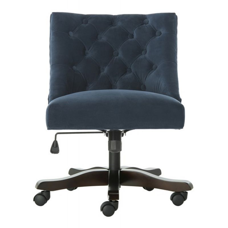 Safavieh - Soho Tufted Swivel Desk Chair - Navy - MCR1030C