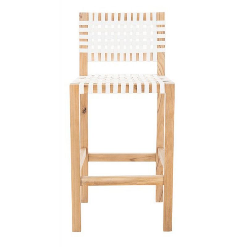 Safavieh - Sorrento Counter Stool - Natural - White - BST1007A