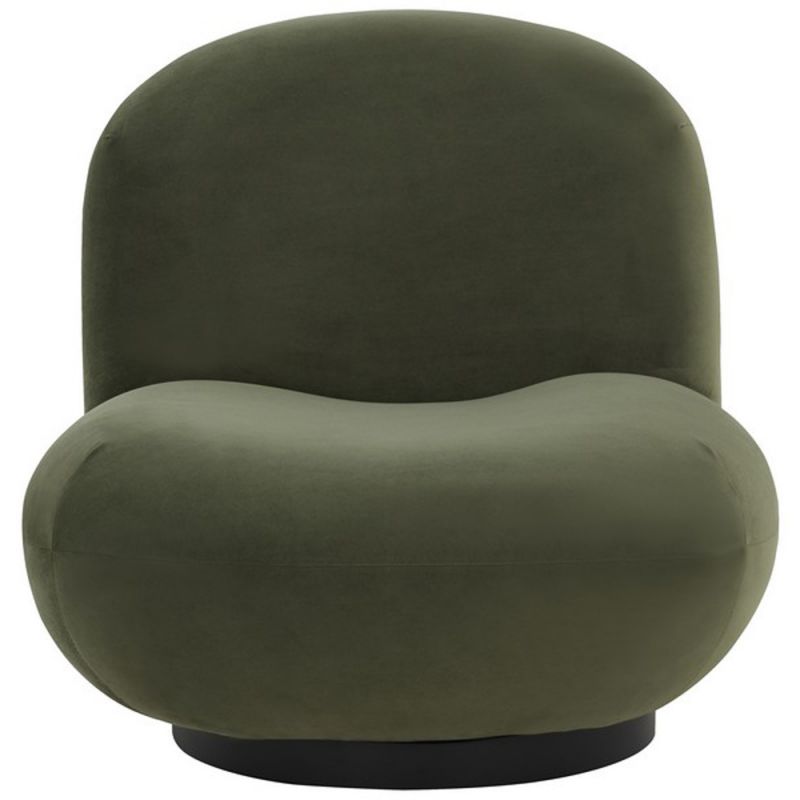 Safavieh - Couture - Stevie Boucle Accent Chair - Olive Green - Black - SFV4767E