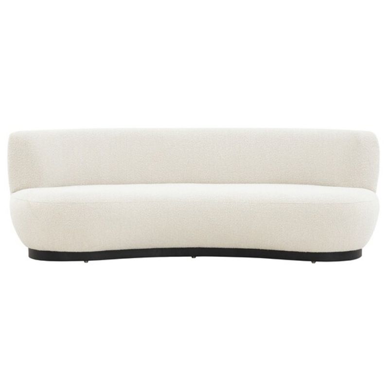 Safavieh - Couture - Stevie Boucle Curved Back Sofa - Ivory - SFV4766A