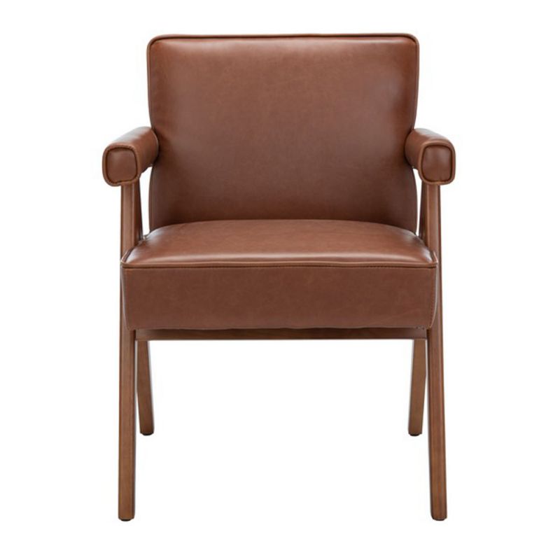 Safavieh - Suri Mid Century Arm Chair - Cognac - Walnut - ACH4508C