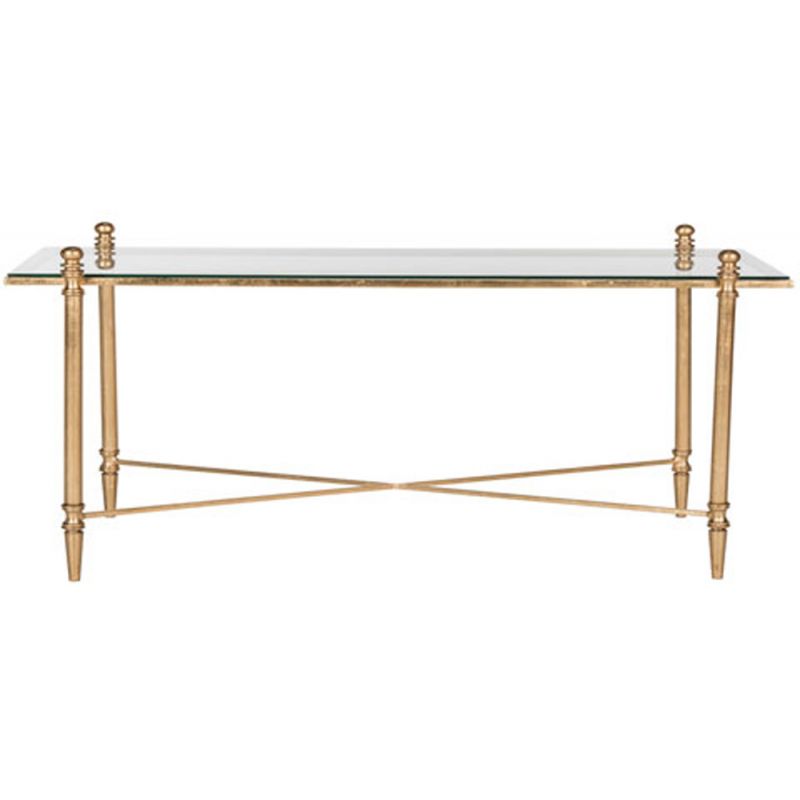 Safavieh - Tait Coffee Table - Gold - Clear - FOX2569A