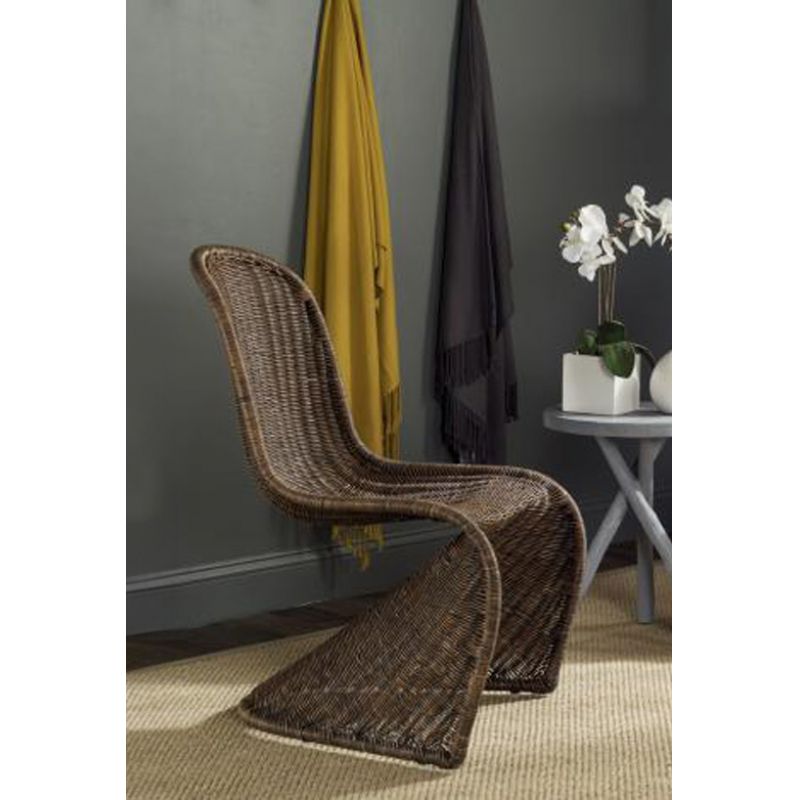 Safavieh - Tana Wicker Side Chair - Brown - Multi  (Set of 2) - SEA8009D-SET2