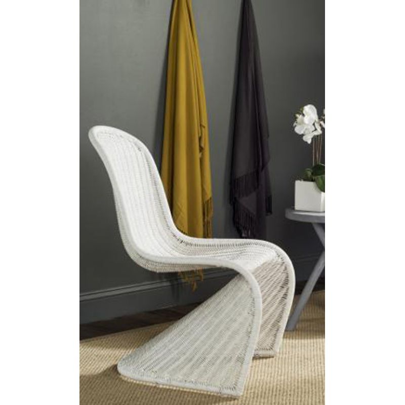 Safavieh - Tana Wicker Side Chair - White  (Set of 2) - SEA8009C-SET2