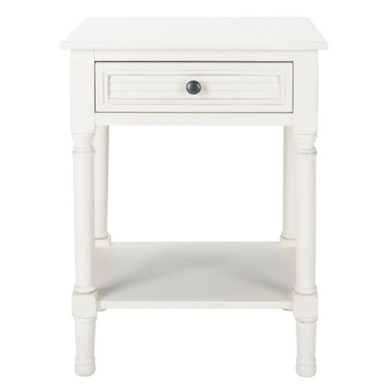 Safavieh - Tate 1Drw Accent Table - Distressed - White - ACC5714A