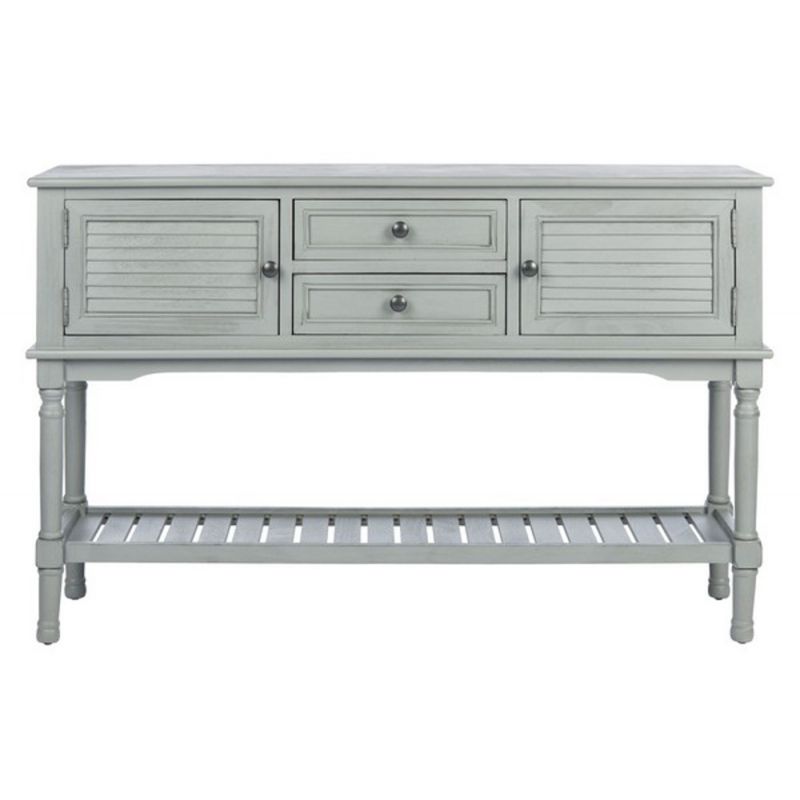 Safavieh - Tate 2Drw 2Dr Console Table - Distressed - Grey - CNS5722C