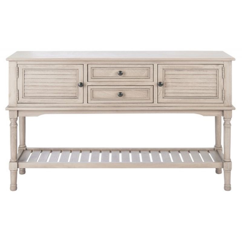 Safavieh - Tate 2Drw 2Dr Console Table - Greige - CNS5722D