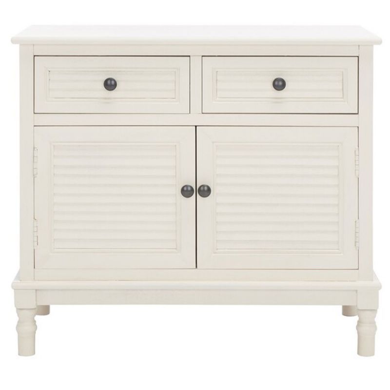 Safavieh - Tate 2Drw 2Dr Sideboard - Distressed - White - CNS5721A