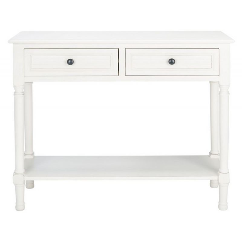 Safavieh - Tate 2Drw Console Table - Distressed - White - CNS5720A