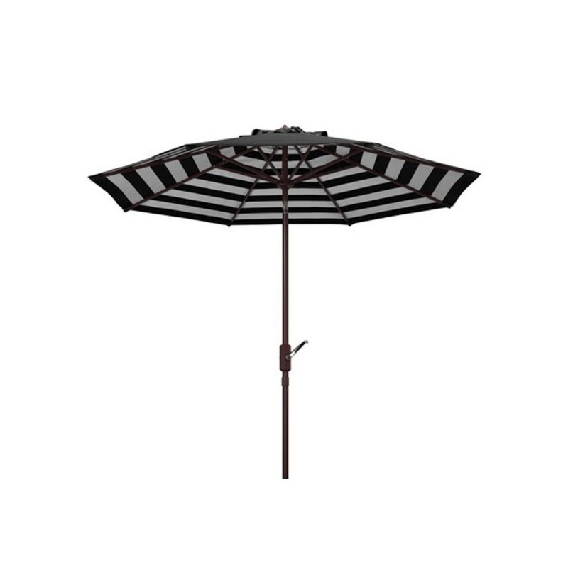 Safavieh - Tiana 9Ft Crank Umbrella - Black - PAT8007K