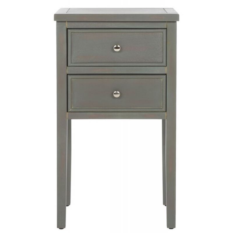 Safavieh - Toby Accent Table W Storage Drwrs - Ash Grey - AMH6625A