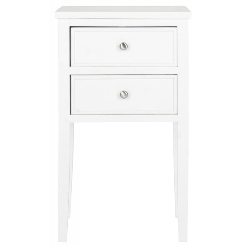 Safavieh - Toby Accent Table W Storage Drwrs - White - AMH6625E