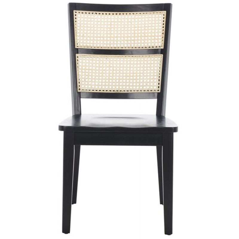 Safavieh - Toril Dining Chair - Black - Natural  (Set of 2) - DCH1013D-SET2
