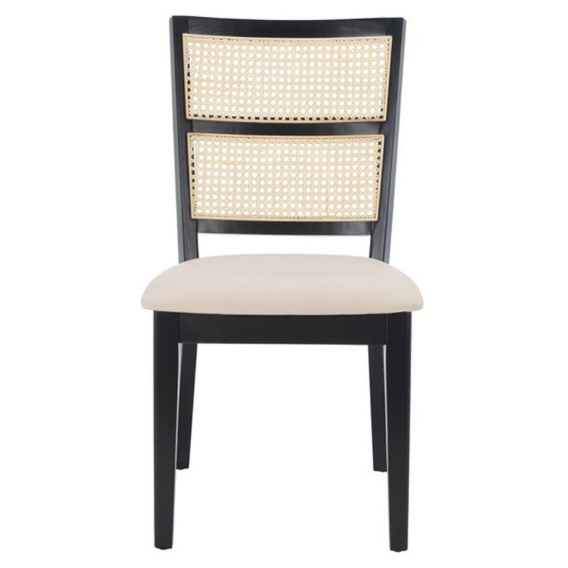 Safavieh - Toril Dining Chair - Black - White  (Set of 2) - DCH1013B-SET2
