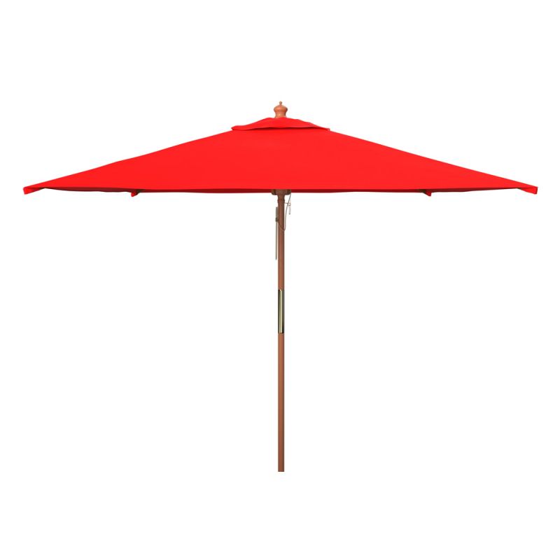 Safavieh - Velop 7.5Ft Wood Umbrella - Red - PAT8409D