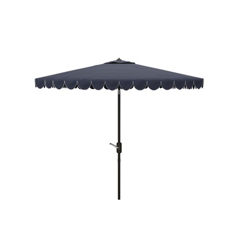 Safavieh - Venice 7.5'Square Umbrella - Navy - White - PAT8410A