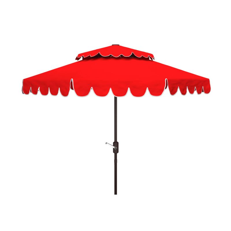 Safavieh - Venice 9Ft Double Top Umbrella - Red - PAT8210C