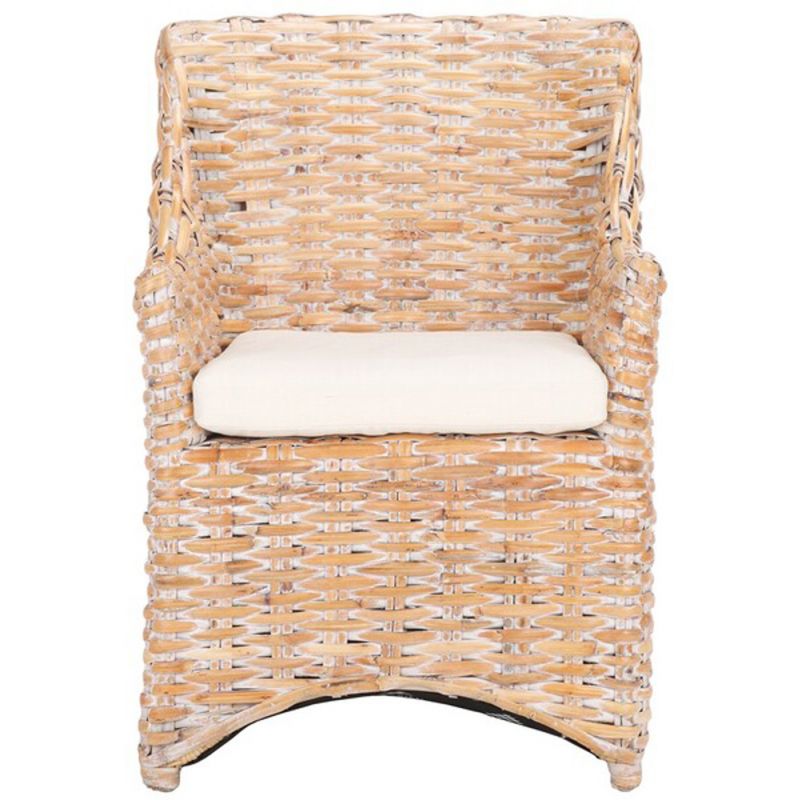 Safavieh - Ventura Arm Chair - White - White Washed - FOX6505B