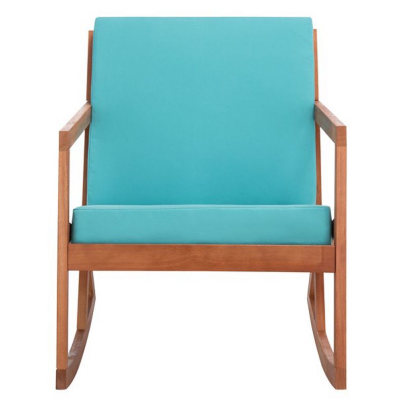 Safavieh - Vernon Rocking Chair - Natural - Aqua - PAT7013Q