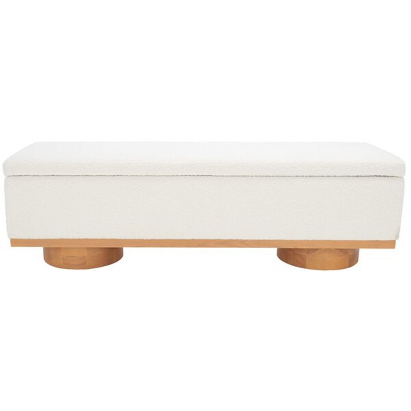 Safavieh - Couture - Vianna Boucle Bench - Ivory - Natural - SFV5049B
