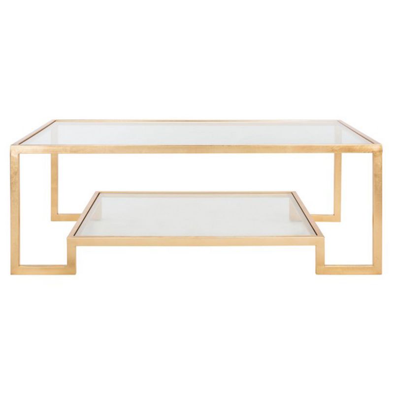 Safavieh - Couture - Vivian Gold Leaf Coffee Table - Gold - AMH8344A