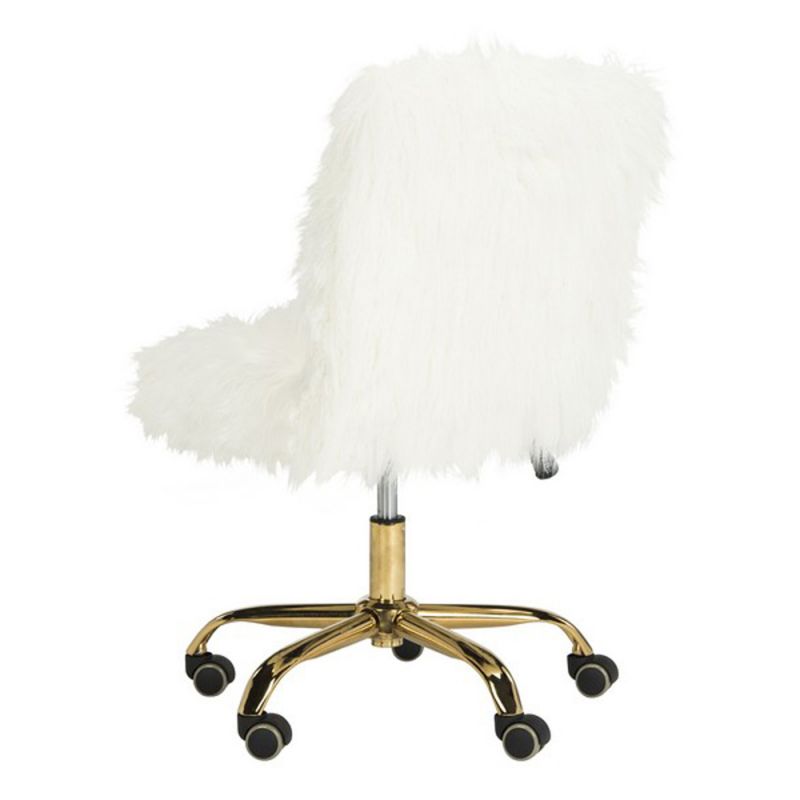 Safavieh - Whitney Swivel Office Chair - White - Gold - OCH4505B