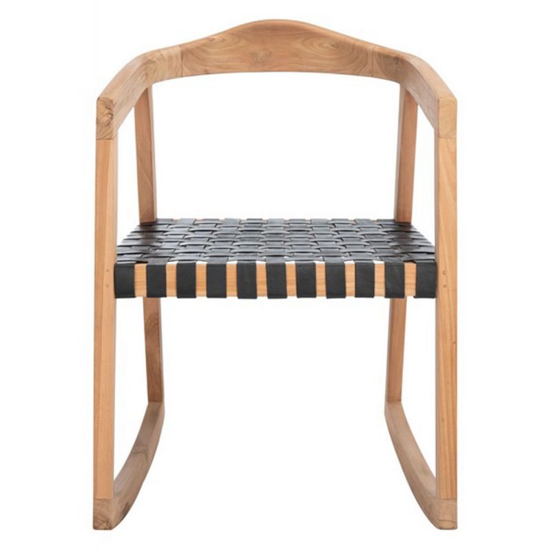 Safavieh - Willa Rocking Dining Chair - Black - Natural - DCH4005C
