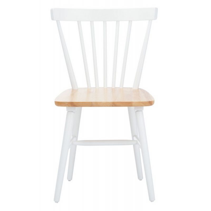 Safavieh - Winona Spindle Dining Chair - White - Natural  (Set of 2) - DCH8500F-SET2
