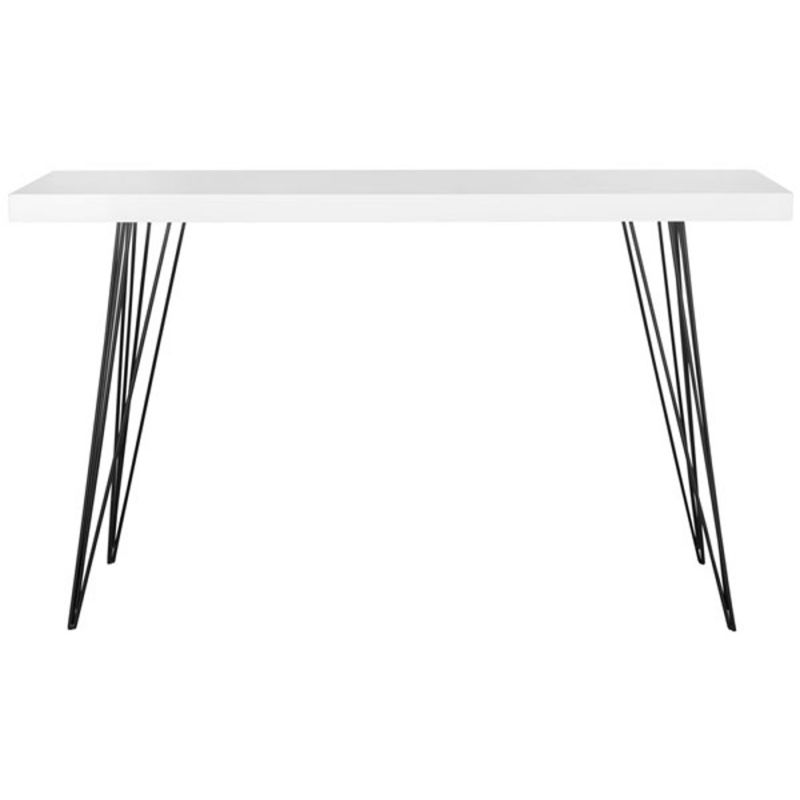Safavieh - Wolcott Console Table - White - Black - FOX4208A