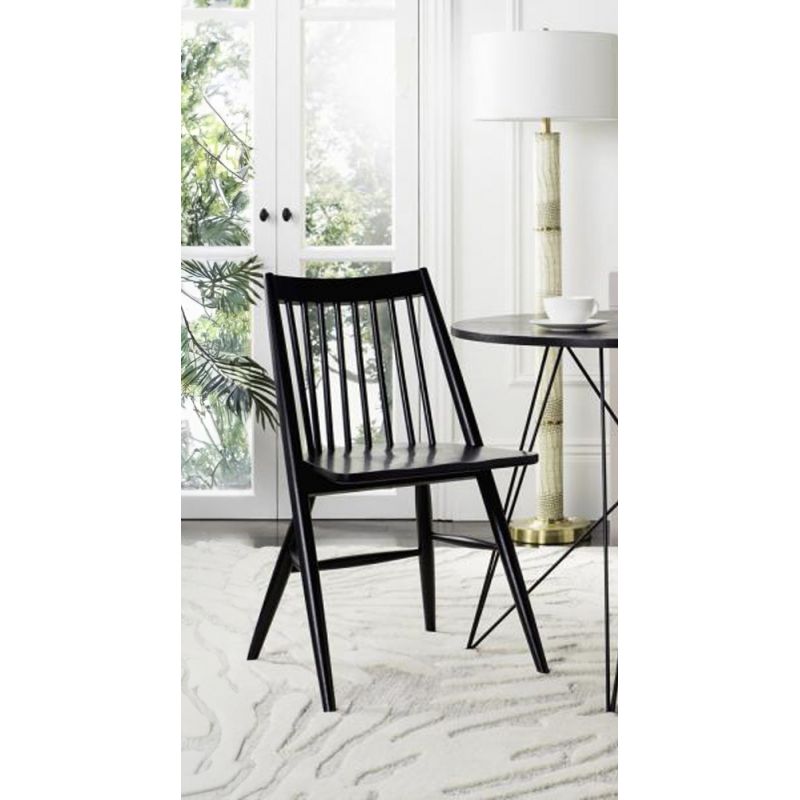 Safavieh - Wren Dining Chair - Black  (Set of 2) - DCH1000A-SET2
