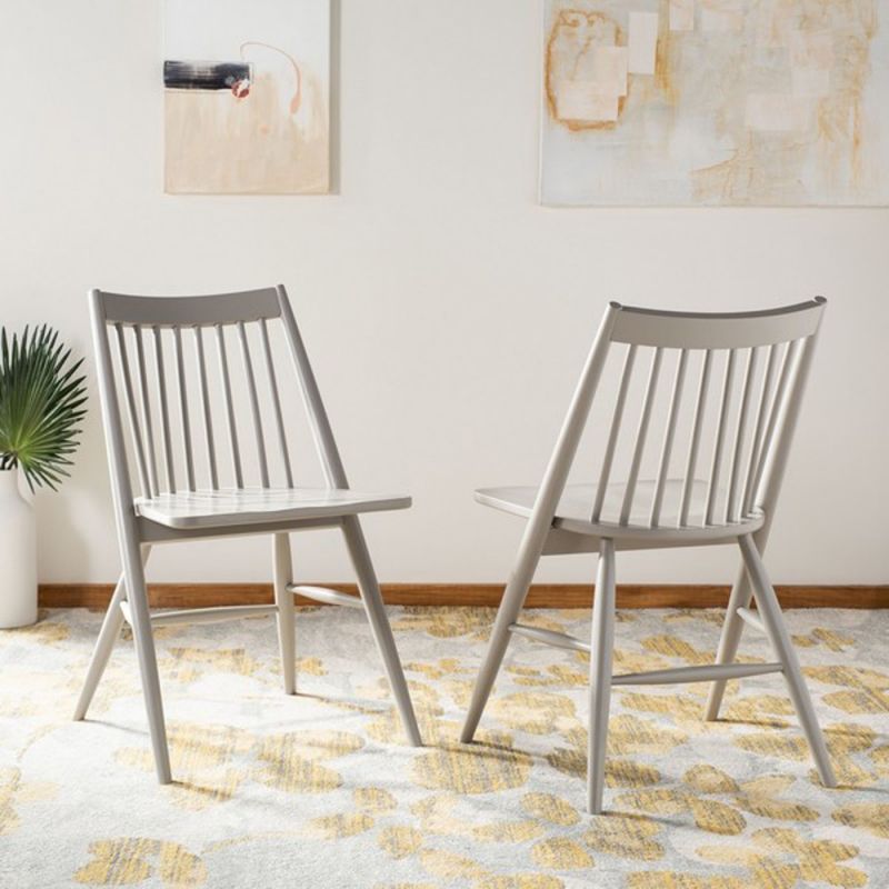Safavieh - Wren Dining Chair - Grey  (Set of 2) - DCH1000C-SET2