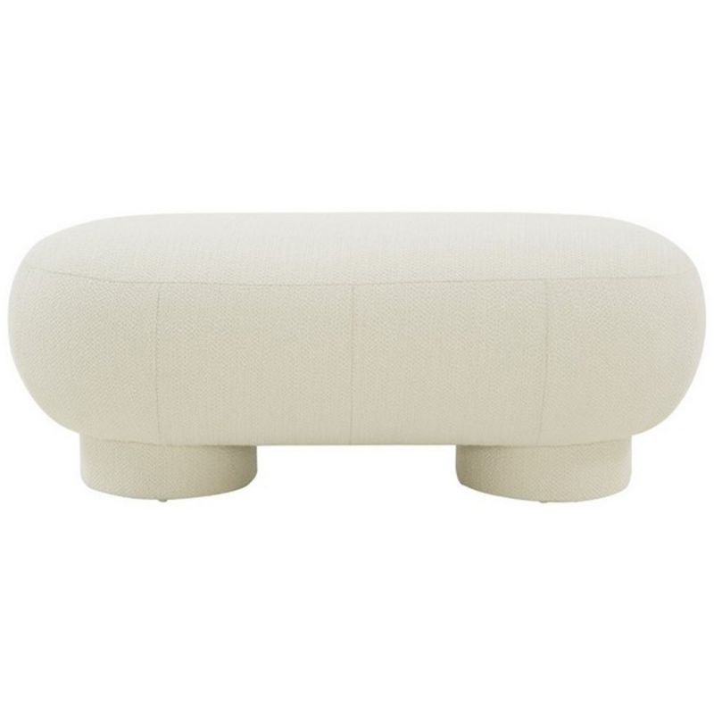 Safavieh - Couture - Zaydie Upholstered Bench - Ivory - SFV5103A