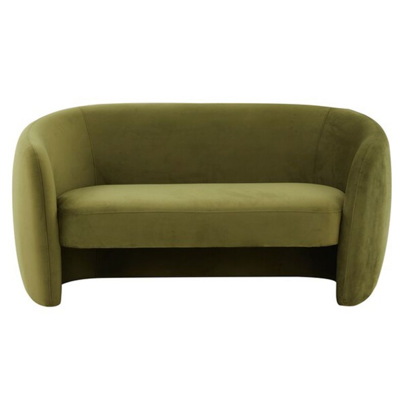 Safavieh - Couture - Zhao Curved Loveseat - Olive Green - SFV4783C
