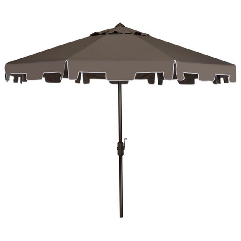 Safavieh - Zimmerman 11Ft Market Umbrella - Grey - PAT8100E