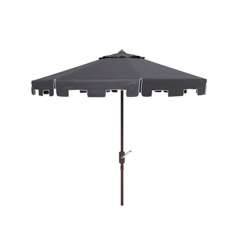 Safavieh - Zimmerman 11Ft Market Umbrella - Navy - White - PAT8100A