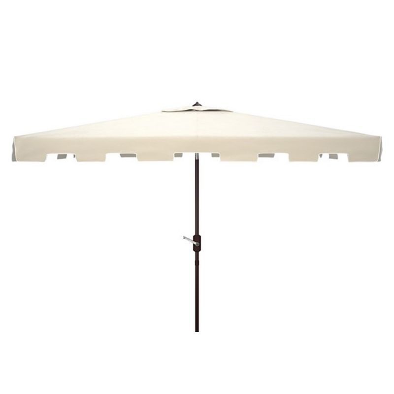 Safavieh - Zimmerman 6.5X10 Rect Umbrella - Beige - White - PAT8300C
