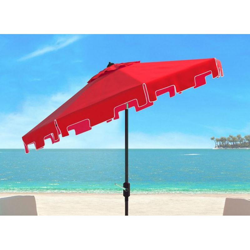 Safavieh - Zimmerman 9 Ft Market Umbrella - Red - PAT8000J