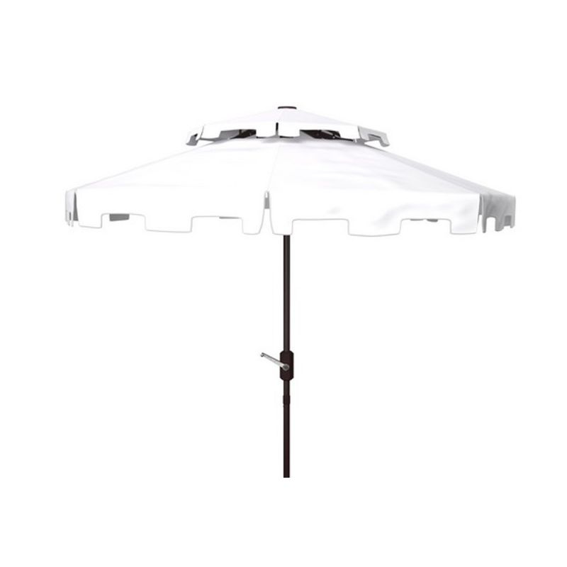 Safavieh - Zimmerman 9Ft Double Top Umbrella - White - PAT8200K
