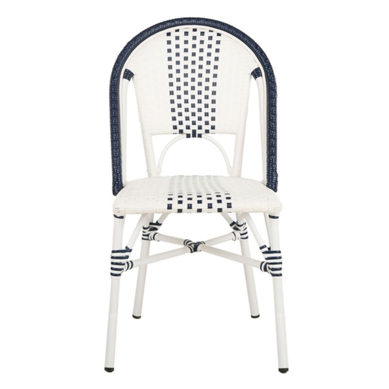 Safavieh - Zoya Chair - Navy - White  (Set of 2) - PAT4037A-SET2